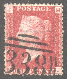 Great Britain Scott 33 Used Plate 147 - MJ - Click Image to Close